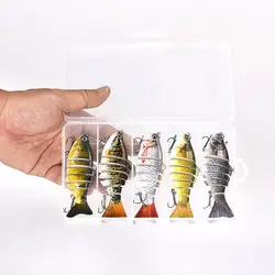 Señuelo multiarticulado doble anzuelo con cuerpo realista
