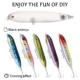 FREE FISHER Minnow transparente lubina tipo lápiz señuelo duro - imagen 2