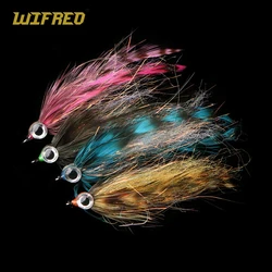 Wifreo Grizzly Hackle Mosca Baitfish Ojos 3D para Trucha y Lubina