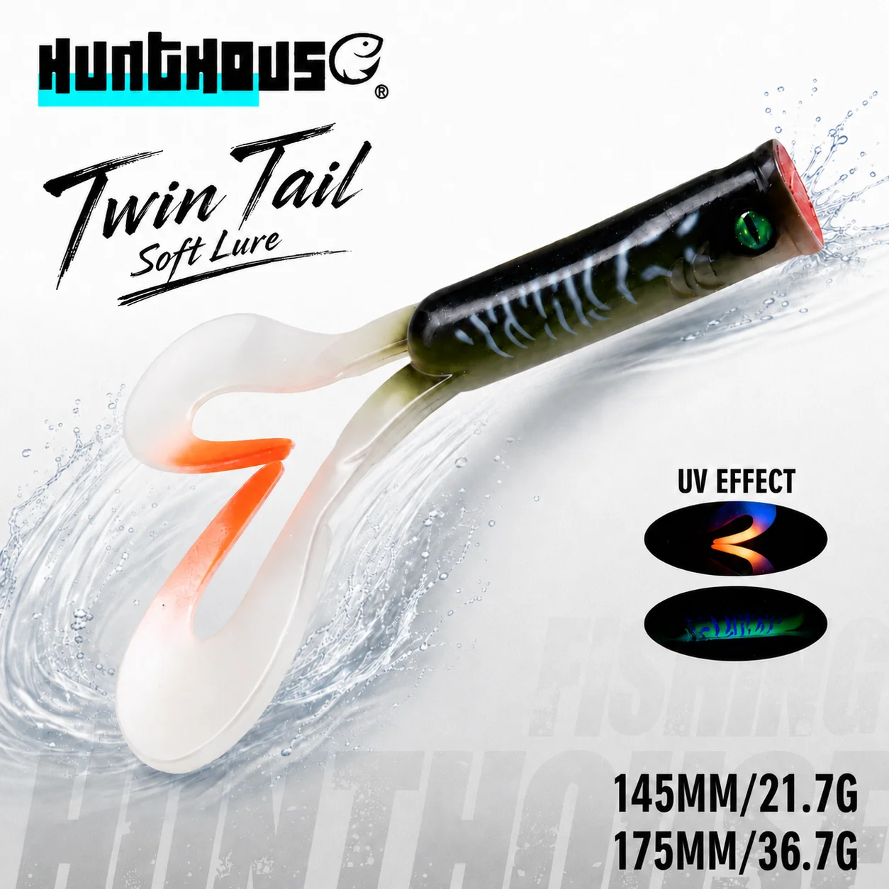 Hunthouse Señuelo Blando Doble Cola 145mm – Pesca del Lucio