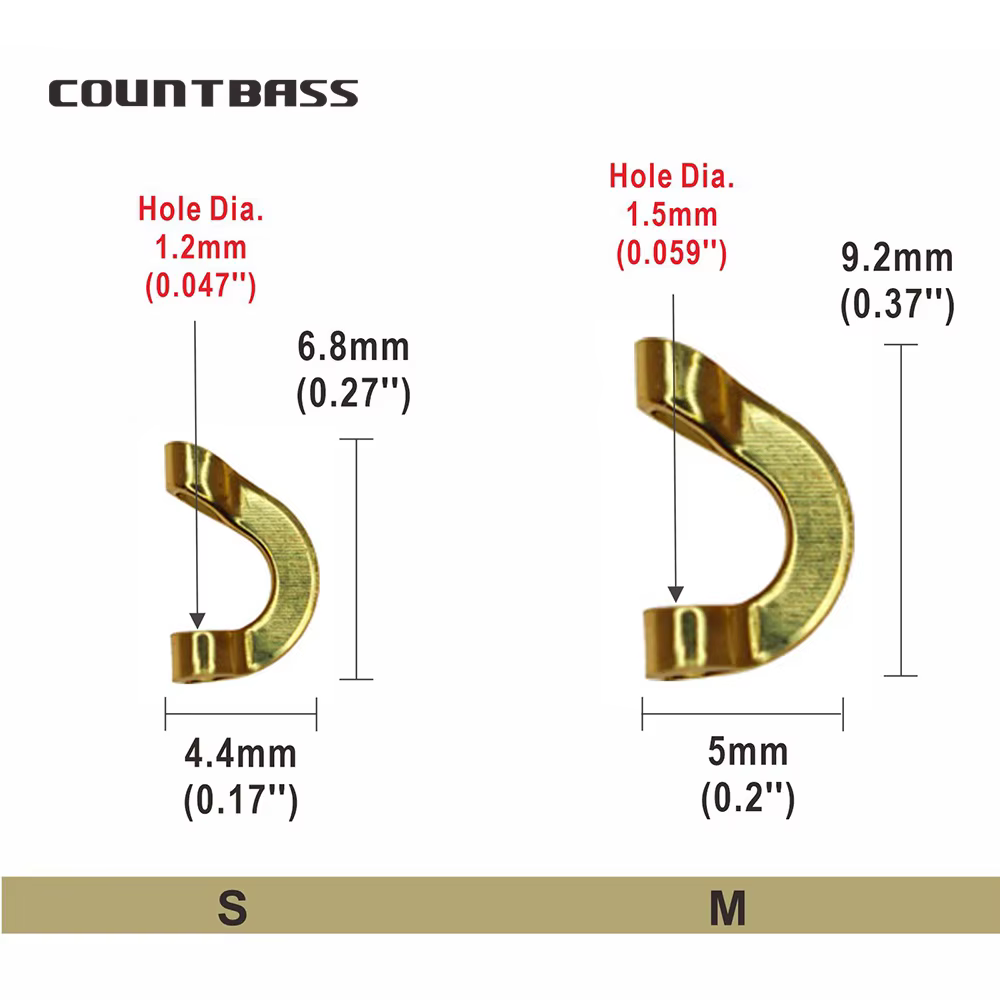 Countbass Horquillas Plegadas Latón Spinnerbait - Accesorios pesca - imagen 3