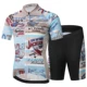 Ropa de pesca transpirable infantil: camiseta y short con cojín 3D