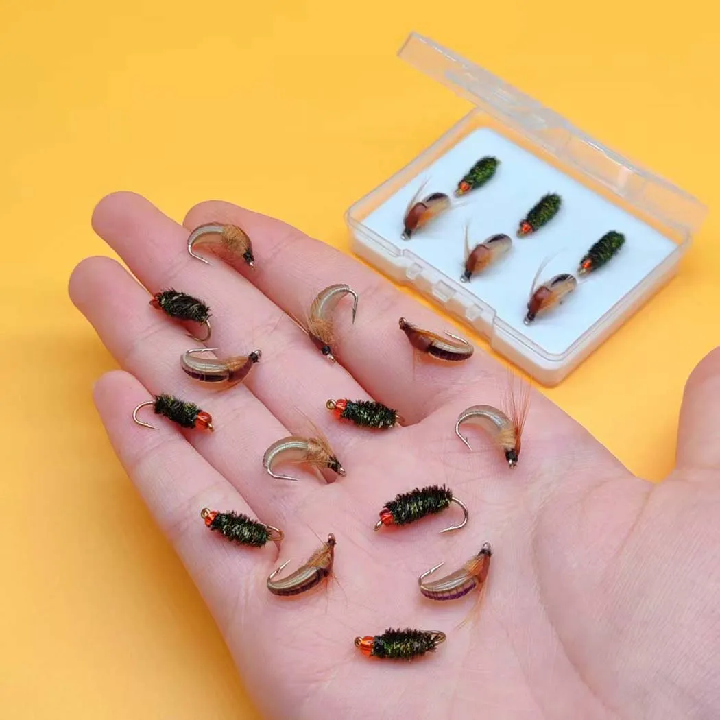 Colección de moscas para pesca con mosca