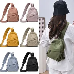 Bolso cruzado ligero de doble uso con multibolsillos para mujer