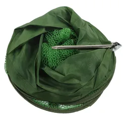 Cesta Plegable de Pesca 25-33cm Nylon con Marco Metálico