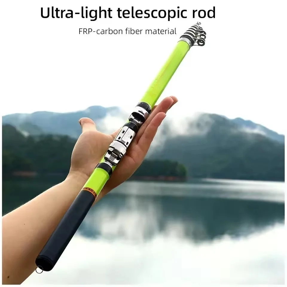 BRAVMACK Caña telescópica en fibra de carbono mini para pescar