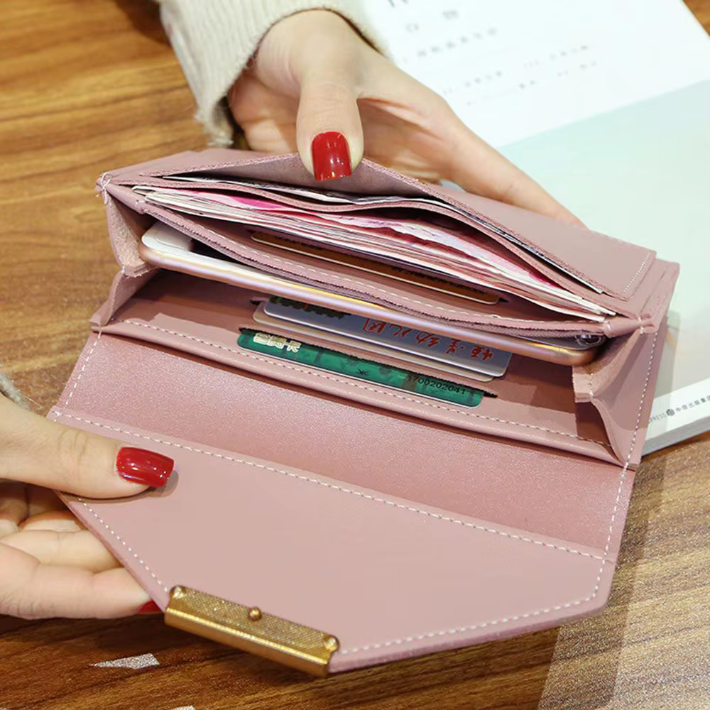 Billetera Mujer con Monedero y Bolso Teléfono – Cierre Broche - imagen 4