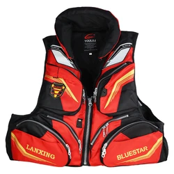 Chaqueta de pesca ZYZHE chaleco de flotación multifunción