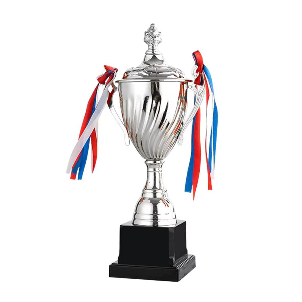 Trofeo de pesca Copa metálica dorada y plateada - imagen 3
