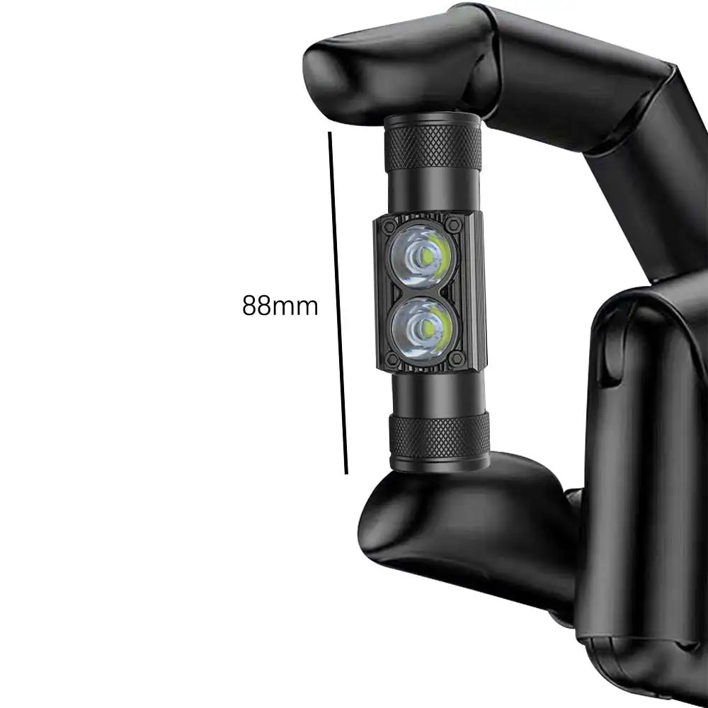 Linterna frontal LED recargable doble modo – pesca nocturna