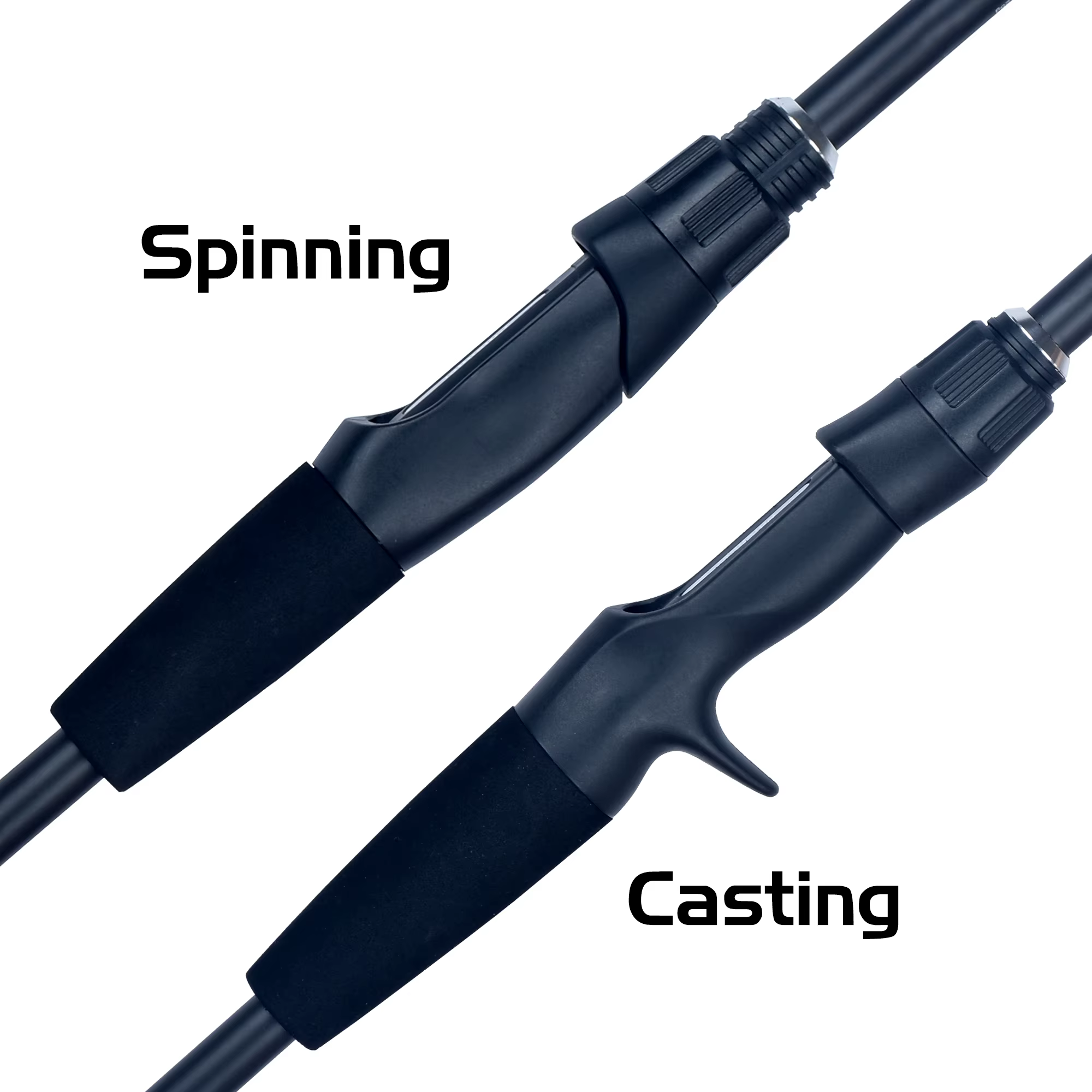FLENHAI PHISHGER Mini caña de pescar carbono baitcasting para viaje - imagen 2