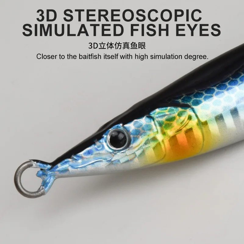 Señuelo plomo UV forma S para sardinas marinas - imagen 2