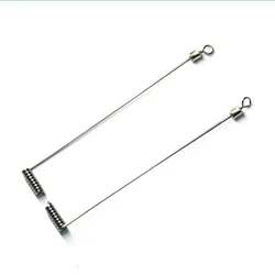 Eslabones giratorios de acero inoxidable en L para pesca deportiva