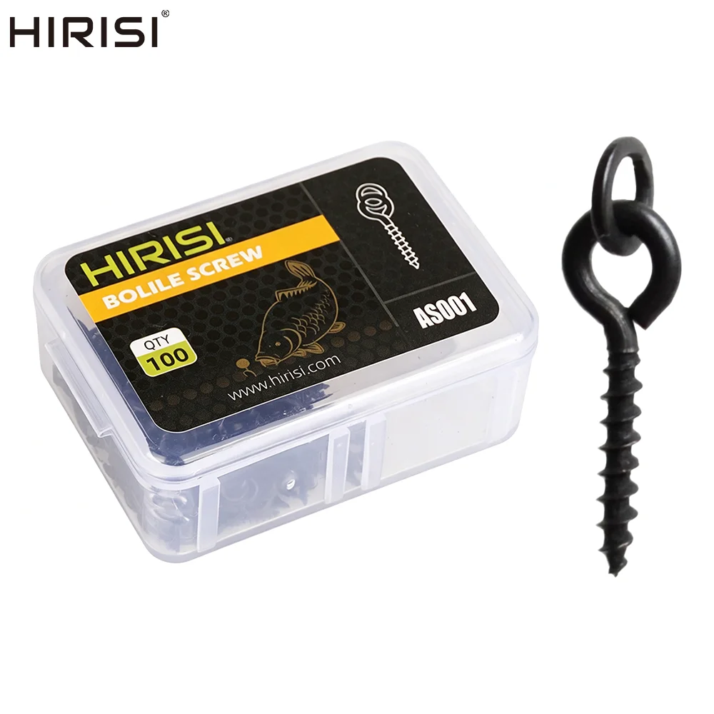 Hirisi tornillos para boilies carpa con anilla metálica sólida