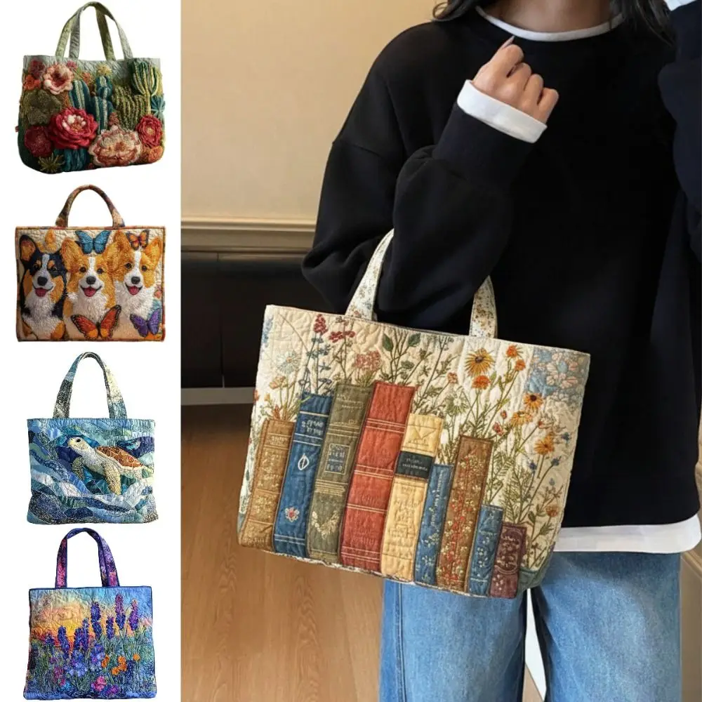 Bolso de mano vintage con estampado para mujer y viaje ligero - imagen 4