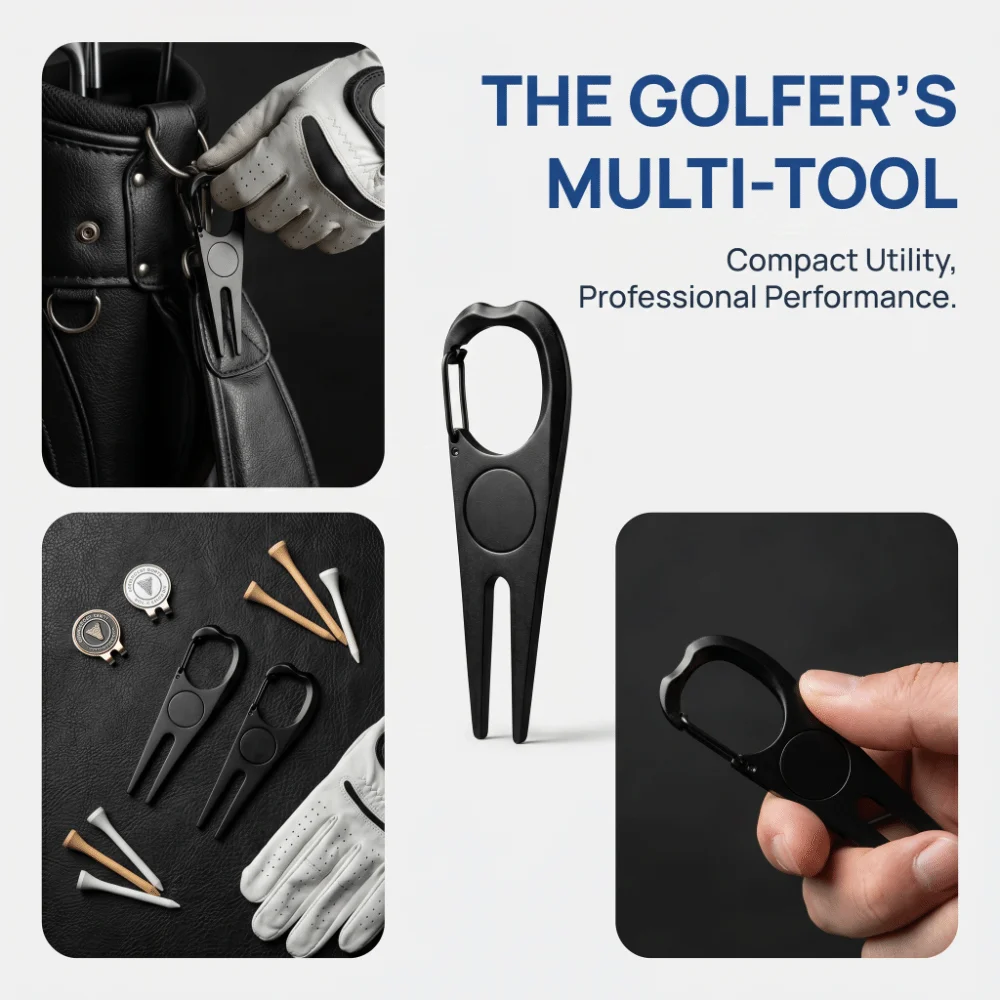 Herramienta plegable de reparación de golf con clip de bolsillo - imagen 5