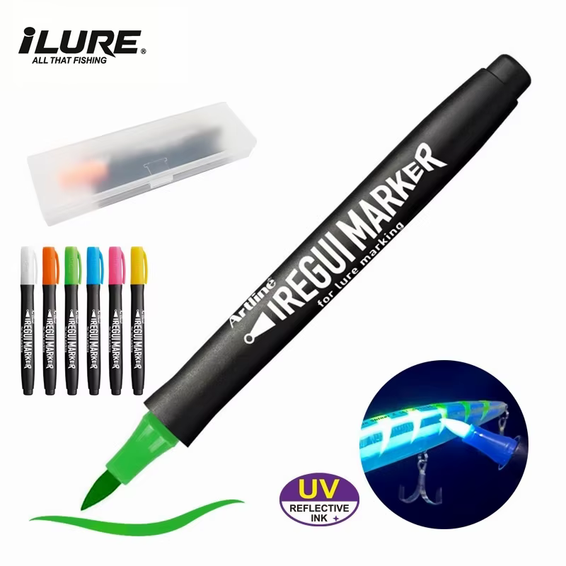Bolígrafo UV para marcar señuelos – color fluorescente en calamar y - imagen 3