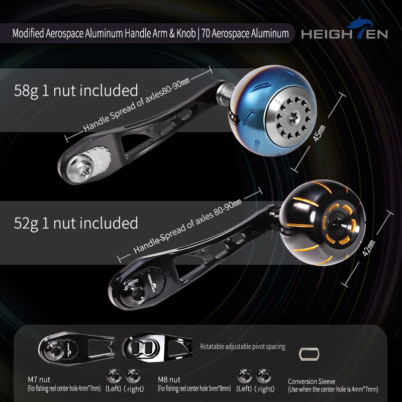 Perilla de dedo esférica Heighten para carrete baitcasting - imagen 3