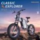 EKX X20 Bicicleta Eléctrica con frenos hidráulicos y ruedas gruesas