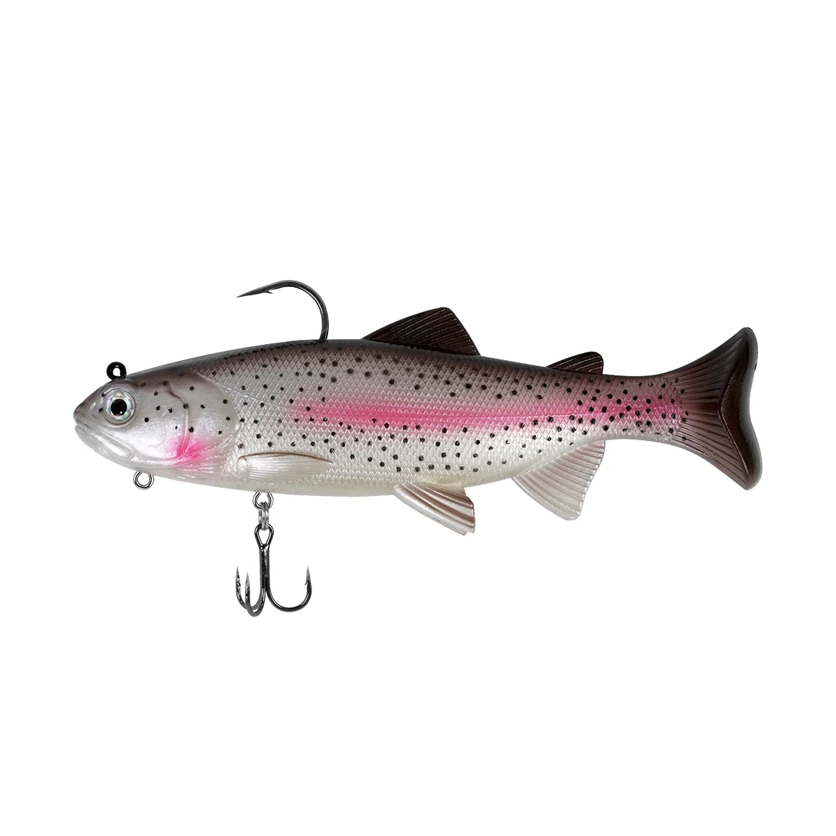 Swimbait blando 18cm 125g con cabeza de plomo y cola en T