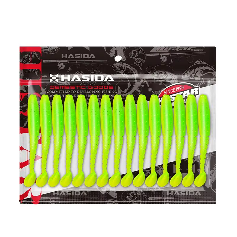 Señuelos vinilo HISTAR cola en T – Silicona brillante alta elasticidad - imagen 2