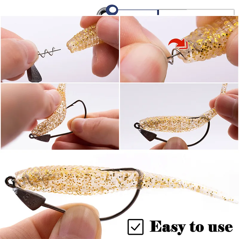 Mrlurion Jig Head con púas y vástago giratorio para vinilo - imagen 5