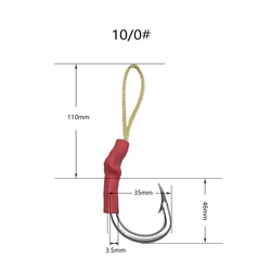 Anzuelo Jig Assist de acero alto carbono con púas para perca