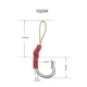 Anzuelo Jig Assist de acero alto carbono con púas para perca
