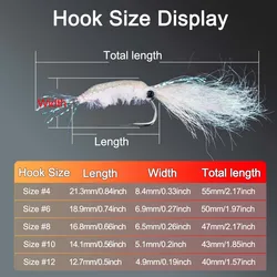 Kit de moscas de pesca para trucha y perca con caja