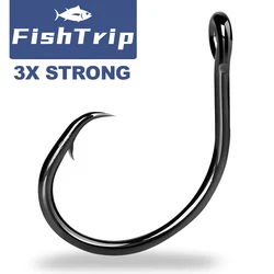 FishTrip 3X anzuelos circulares de agua salada para pez espada y marlin