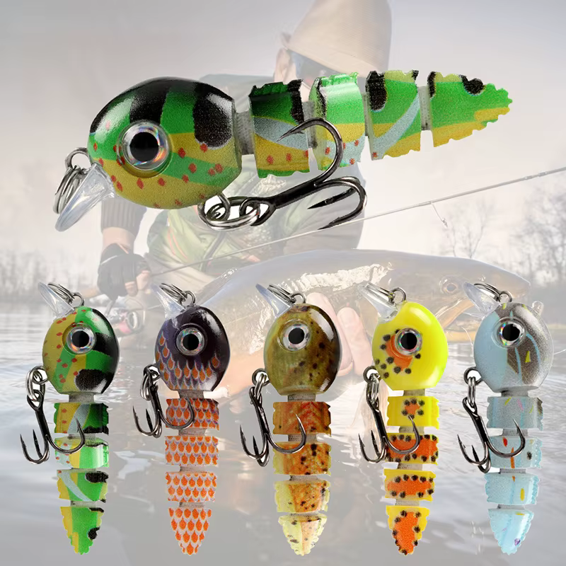 Mini Crankbait Articulado 5.5cm 4g Señuelo Duro Realista