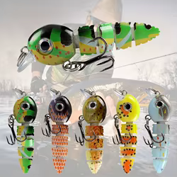Mini Crankbait Articulado 5.5cm 4g Señuelo Duro Realista