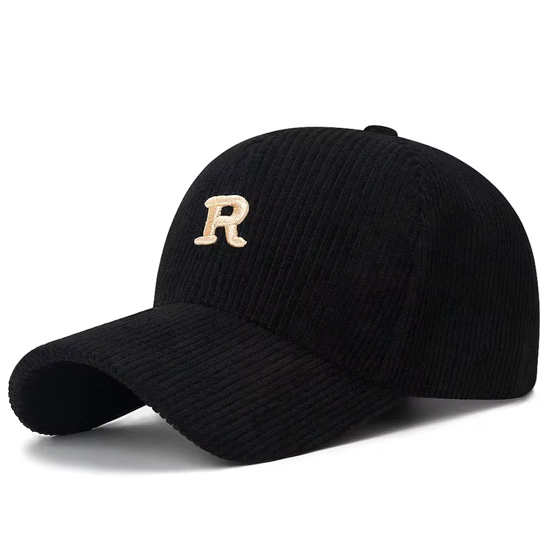 Gorra Estructurada con Bordado 3D 'R' – Pana Ajustable - imagen 2