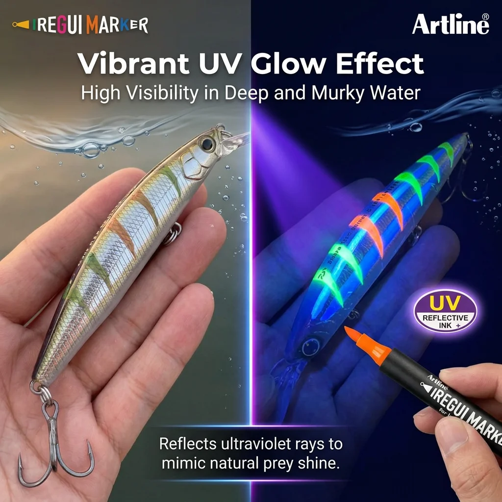 Marcador UV para señuelos Artline IREGUI – pintura fluorescente - imagen 5