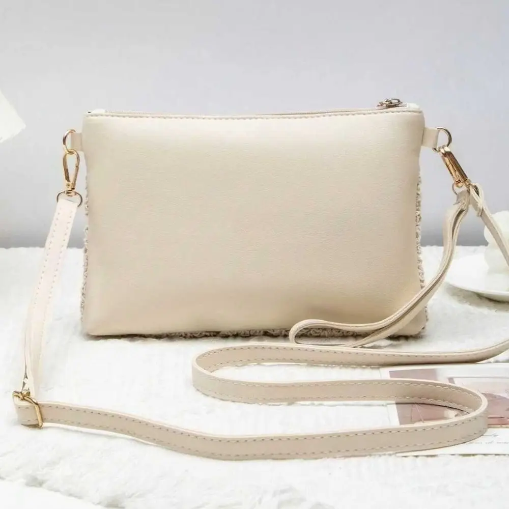 Bolso de playa bohemio calado con encaje y bandolera de cremallera - imagen 2