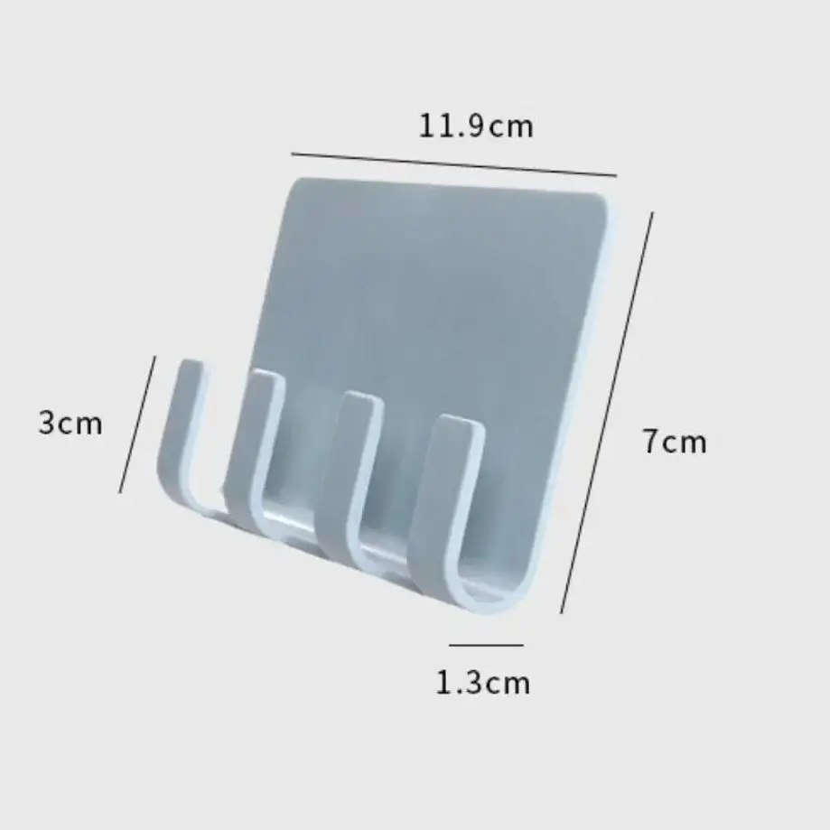 Soporte de pared sin costuras con ganchos y estante multifunción - imagen 3