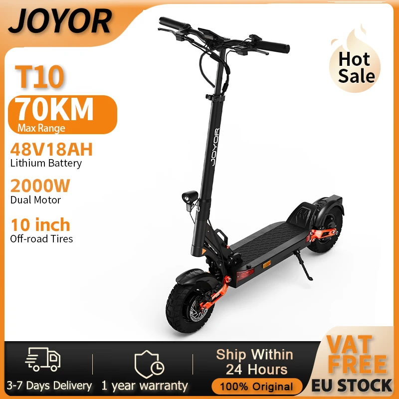 JOYOR T10 Patinete Eléctrico 2000W todoterreno con Motor Dual