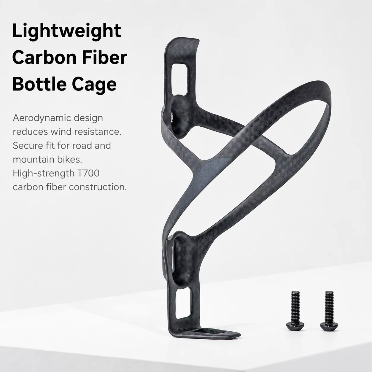 Portabotellas Carbono T700 Ligero y Aerodinámico para Bicicleta - imagen 2
