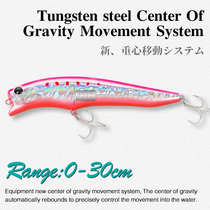 Tsurinoya 120F – Señuelo flotante superficial con tungsteno UV lubina - imagen 3