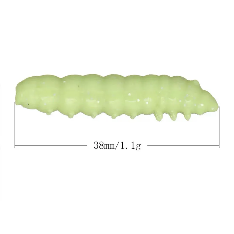 TAKEDO señuelos blandos UV luminosos TPE – gusano para trucha y lubina