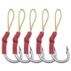 Anzuelo Jig Assist de acero alto carbono con púas para perca - imagen 5