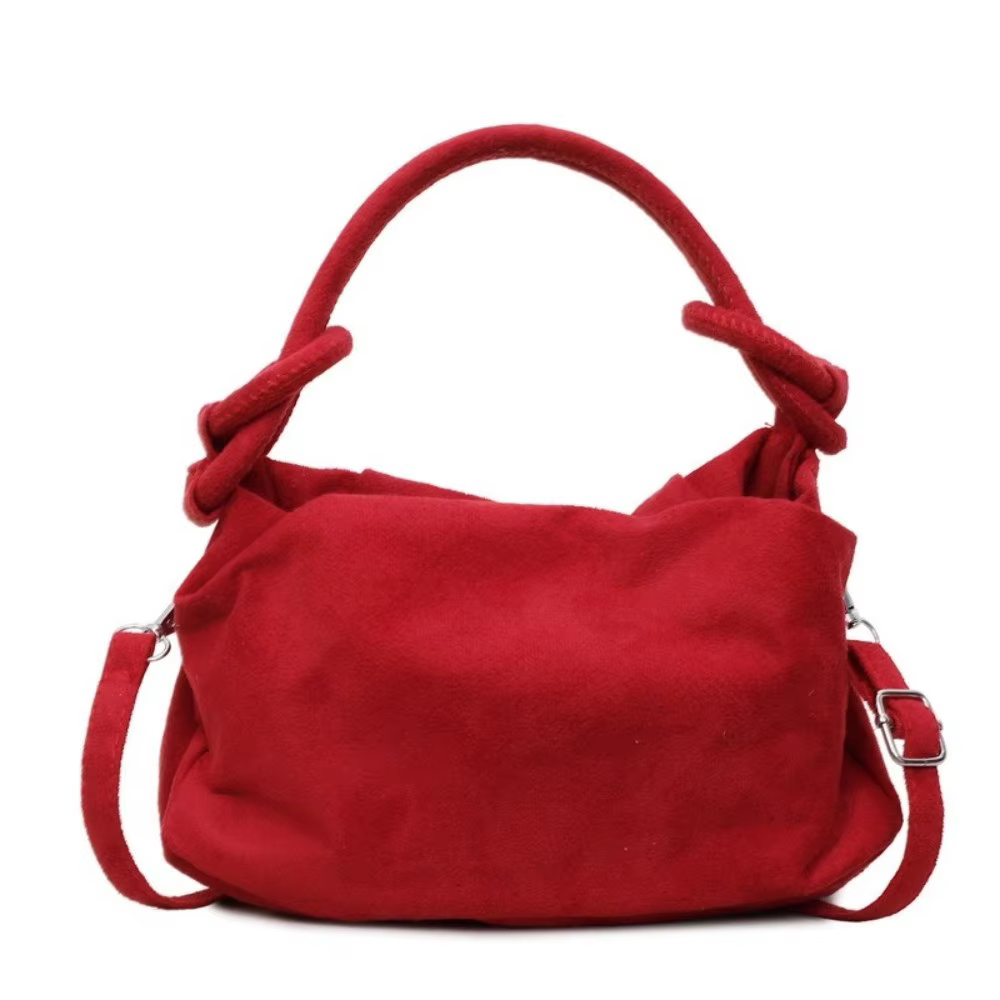 Bolso Bandolera Cuero Ante Mujer – Cierre Magnético Casual - imagen 2