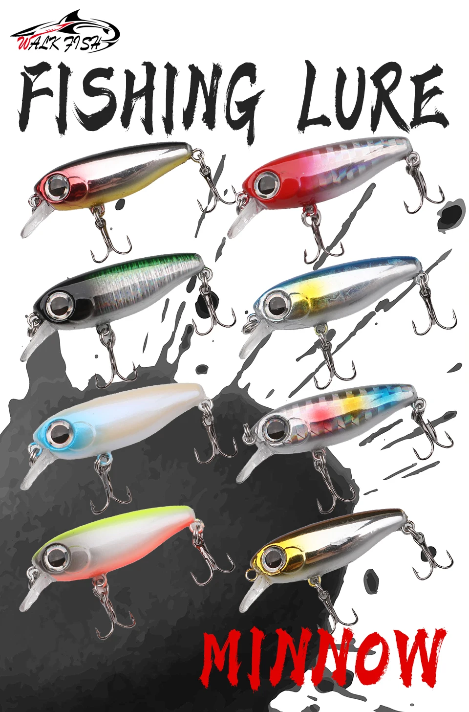 Señuelo Walk Fish Minnow vista lateral