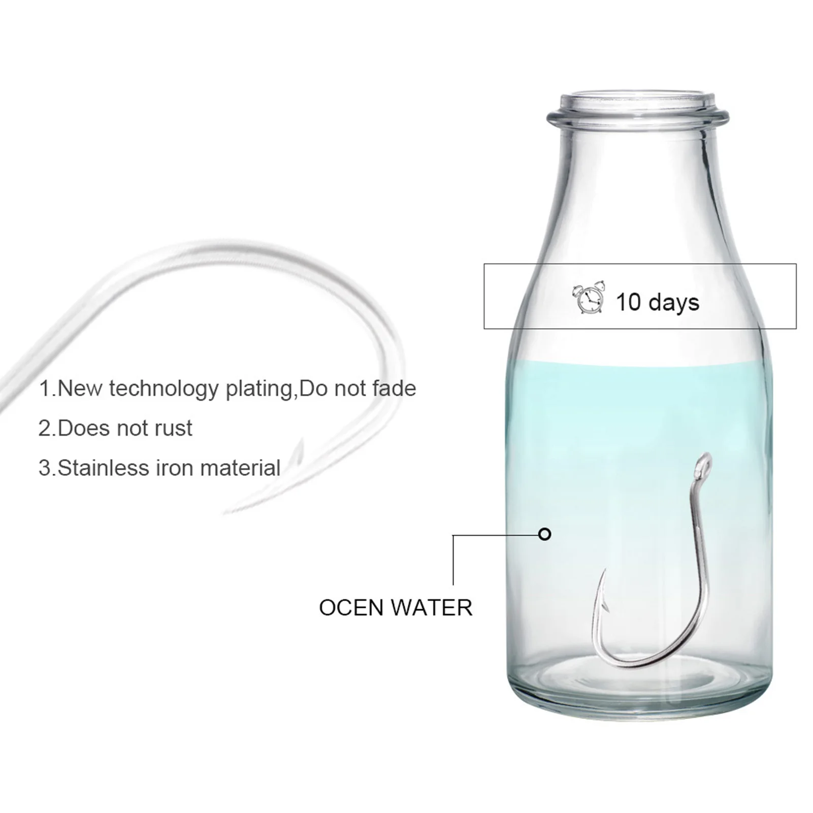 Anzuelo en tubo organizador