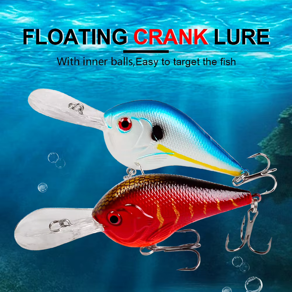 Señuelo Proberos Topwater Crankbait Labio Largo con Sonido para Lubina - imagen 4