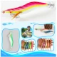 FREE FISHER Plantillas de calamar luminosas con ojos 3D
