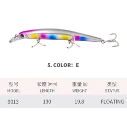 Señuelo flotante pececillo Wobbler para pesca en agua salada