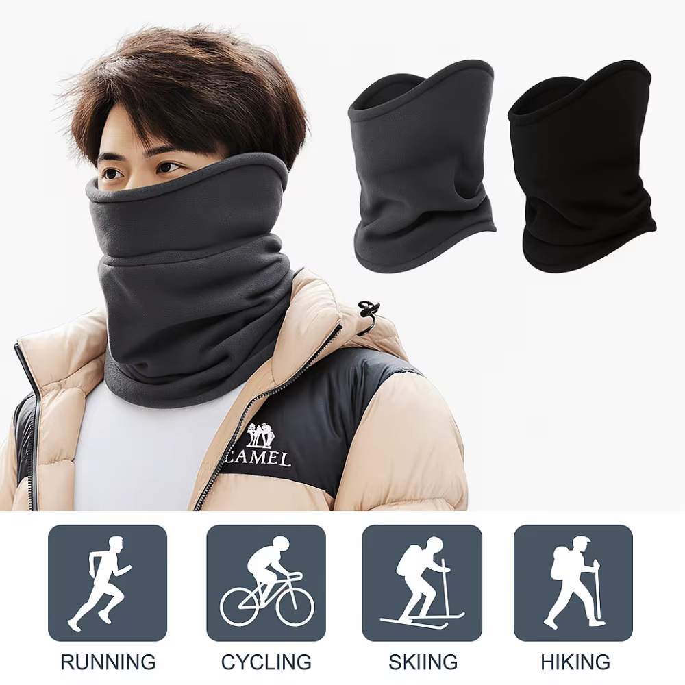 Braga térmica cortavientos con forro polar para pesca y ciclismo - imagen 3