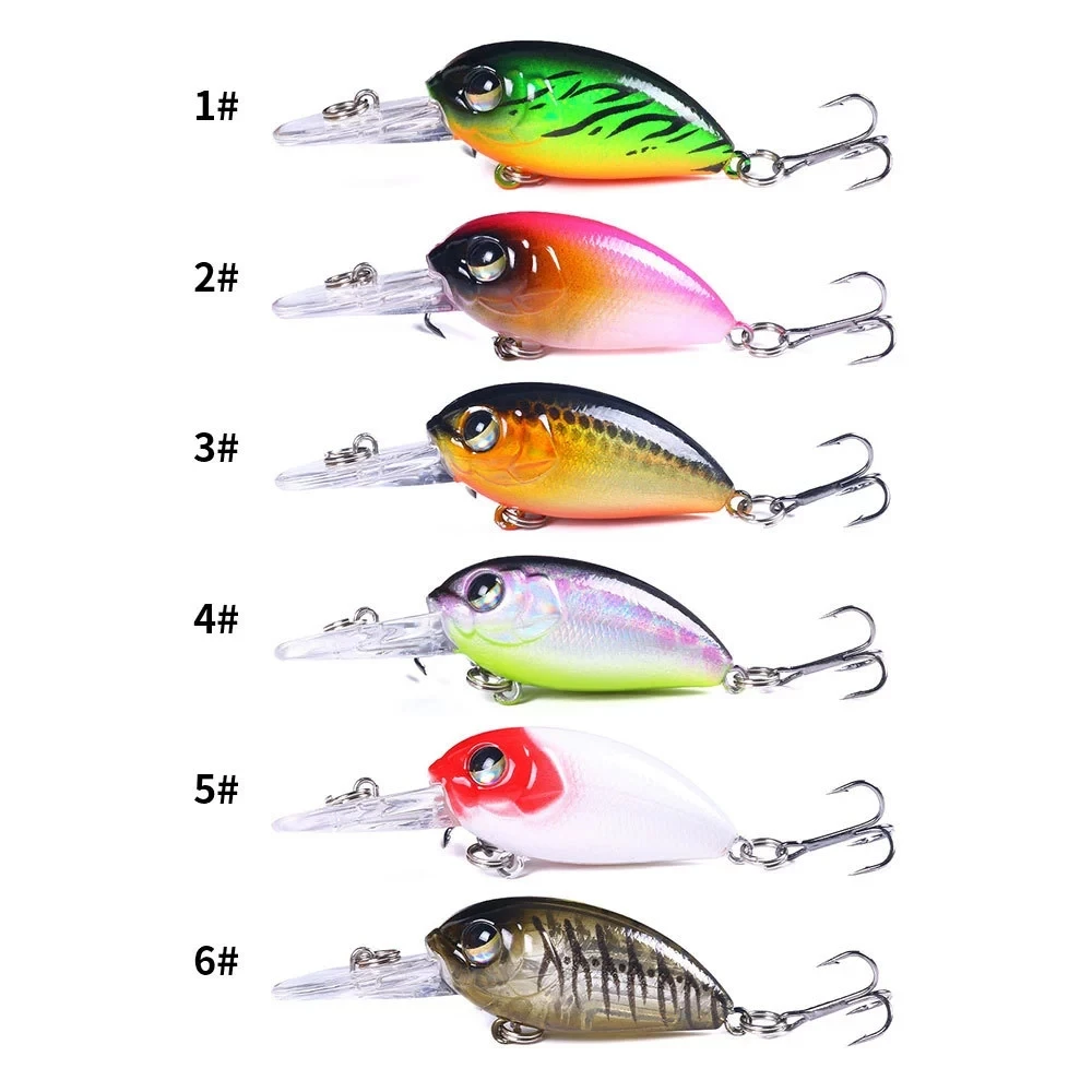 CrankBait Wobblers Squarebill Deep Driving para lubina y trucha - imagen 2