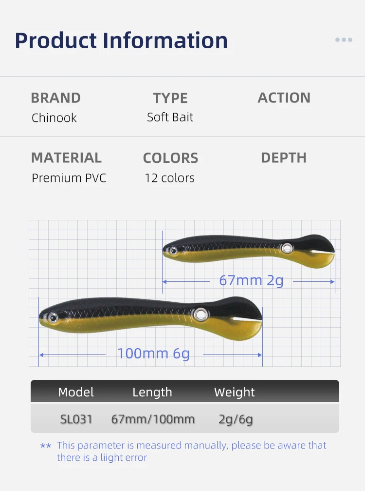 Señuelo chinook loach biónico en agua